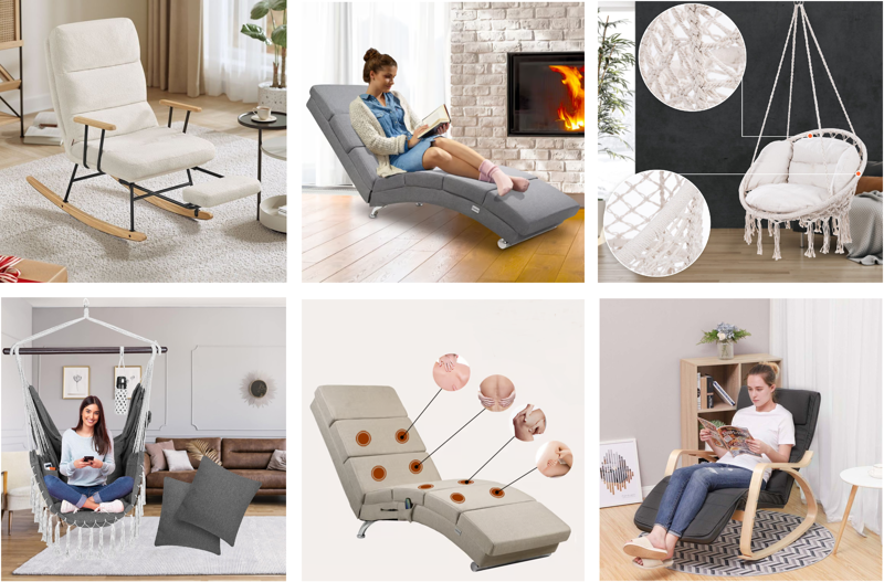 Stolice za ljuljanje i ležaljke