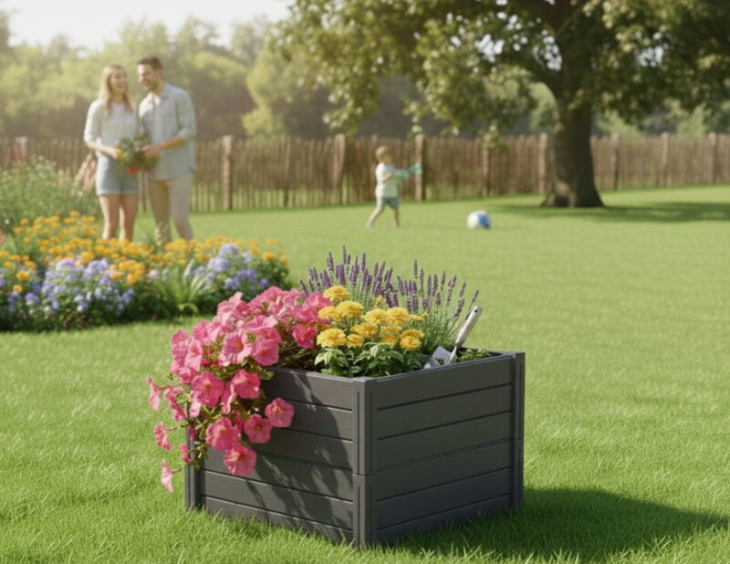 Povišena gredica kvadrat BASE PLANT