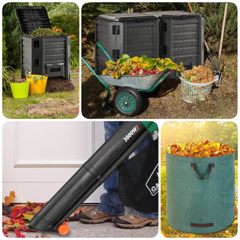Komposteri za vrt, puhač za lišće i vreće za lišće