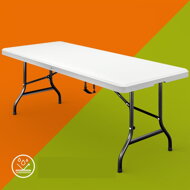 Sklopivi bife stol KAMIL, 76x183x74 cm, bijela