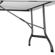 Sklopivi bife stol KAMIL, 76x183x74 cm, bijela