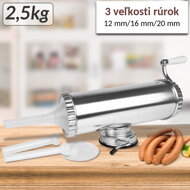 Punilica (TOP) za kobasice i krvavice DELIA, srebrna