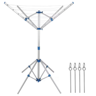 Aluminijski stalak za sušenje rublja FALCO, 103×168 cm, srebrna