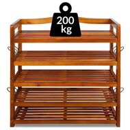 Regal za cipele RUSTIC, 5 polica,  prirodno smeđi