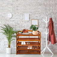 Regal za cipele RUSTIC, 5 polica,  prirodno smeđi