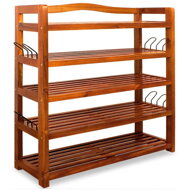 Regal za cipele RUSTIC, 5 polica, 75x26x82 cm, prirodno smeđi