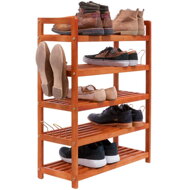 Regal za cipele RUSTIC, 5 polica,  prirodno smeđi
