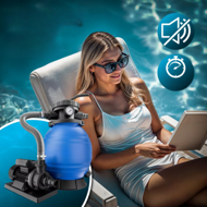 Pješčana filtracija za bazen AQUA, 10.200 l/h, plava