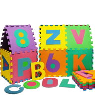 Pjenasta prostirka za djecu PUZZLE, višebojna