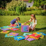 Pjenasta prostirka za djecu PUZZLE, višebojna