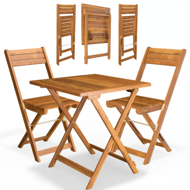 Balkonski set VITEK, 1+2, prirodna smeđa