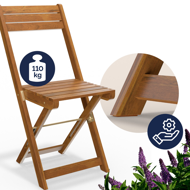 Balkonski set VITEK, 1+2, prirodna smeđa