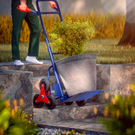 Transportna kolica rudle za stepenice CART, max. 200kg, plava