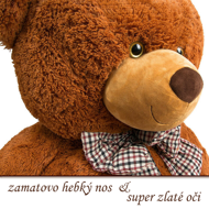 Veliki plišani medvjed BENY,  smeđi