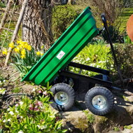 Vrtna kolica JEREMY s funkcijom naginjanja, zelena