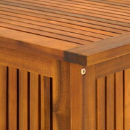 Drvena kutija za pohranu ACACIA s kotačima, 117x50x59 cm, prirodna smeđa