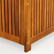 Drvena kutija za pohranu ACACIA s kotačima, 117x50x59 cm, prirodna smeđa