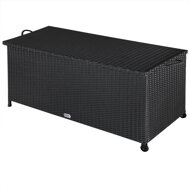 Kutija za odlaganje od poliratana RICCO, 122x56 61cm, crna