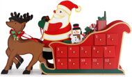 Adventski kalendar NIKOLAS, 52x31x13 cm, višebojan