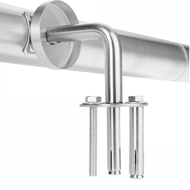 Rukohvat od nehrđajućeg čelika CHROME, 4,2×100cm, srebrna