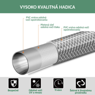Namotaj za vrtno crijevo 20 m, zeleni