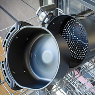 Friteza na vrući zrak FRY, 1500 W, 3,6 l, crna