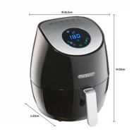 Friteza na vrući zrak FRY, 1500 W, 3,6 l, crna