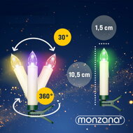 Svijeće za božićno drvce CANDLE, 20 kom, 10,5 cm, višebojne