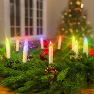 Svijeće za božićno drvce CANDLE, 20 kom, 10,5 cm, višebojne
