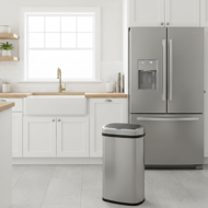 Senzorska kanta za otpad DEUS, 58 l, srebrna