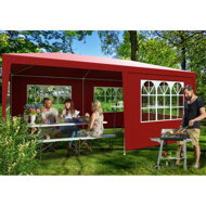 Party šator NEAPOL, 3x6 m, crveni