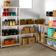 Regal s visokom nosivošću HEAVY, max. 700 kg, 160x90x40 cm, srebrna