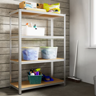 Regal s visokom nosivošću HEAVY, max. 700 kg, 160x90x40 cm, srebrna