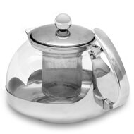Čajnik sa sitom TEA 1,2 l, proziran, srebrni
