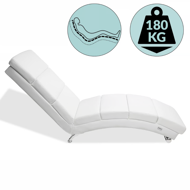 Ležaljka LONDON, 186×55×89cm, bijela