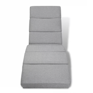 Ležaljka LONDON, 186×55×89cm, siva