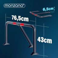 Parkirna barijera ANTONIA, 80x47x44cm, siva