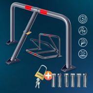 Parkirna barijera ANTONIA, 80x47x44cm, siva