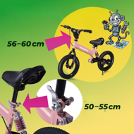 Dječji bicikl bez pedala QUIDO, od 3 godine, ružičasta