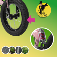 Dječji bicikl bez pedala QUIDO, od 3 godine, ružičasta