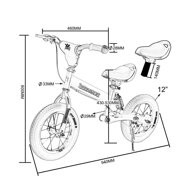 Dječji bicikl bez pedala QUIDO, od 3 godine, zelena