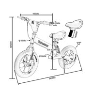 Dječji bicikl bez pedala QUIDO, od 3 godine, narančasta
