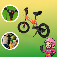 Dječji bicikl bez pedala QUIDO, od 3 godine, narančasta