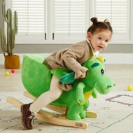 Ljuljajući zmajić DINO s sigurnosnim pojasom, zelena