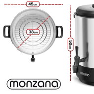 Grijač za čaj/vino/punč DION, 28 l, srebrni