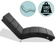 Ležaljka LONDON, 186×55×89cm, antracitna