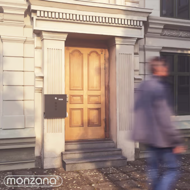 Poštanski sandučić s tubom za novine POST, 30,5x10x33,5cm, antracit