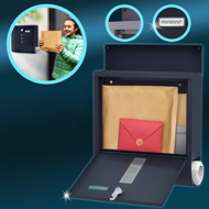 Poštanski sandučić s tubom za novine POST, 30,5x10x33,5cm, antracit