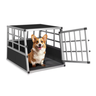 Transportni boks za pse BRUNO, 70x55x51 cm, srebrna/crna