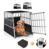 Transportni boks za pse BRUNO, 66x90x72 cm, srebrna/crna